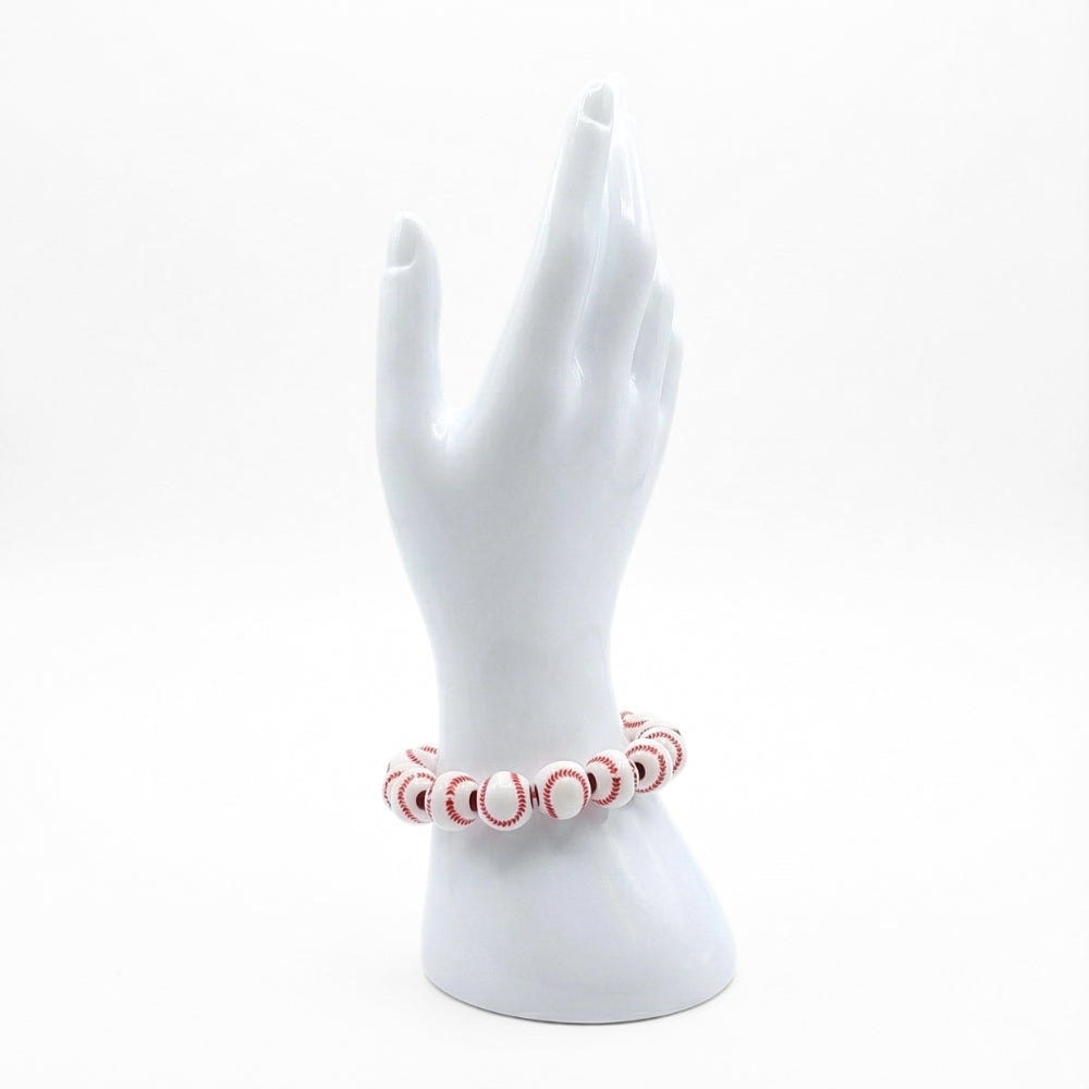 Baseball Lovers Beaded Stretch Bracelet