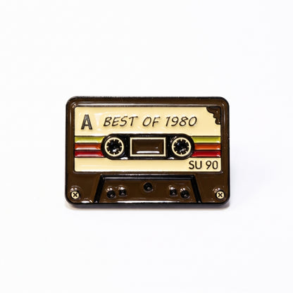 Best of 1980 Vintage Cassette Tape | Collectible Pin