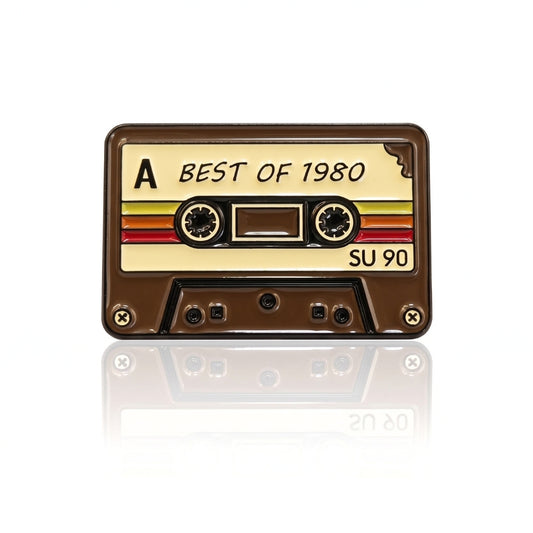 Best of 1980 Vintage Cassette Tape | Collectible Pin