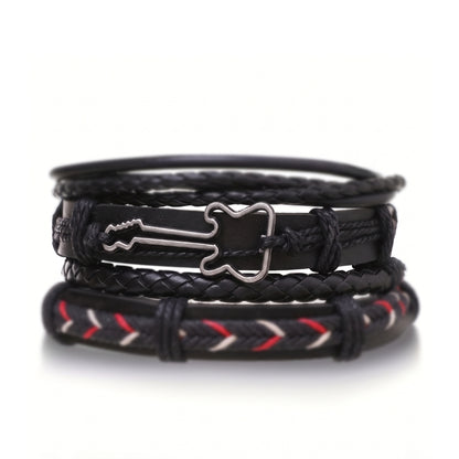 Black Leather Guitar | Bracelet