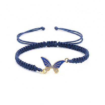 Braided Boho Blue Butterfly | Bracelet
