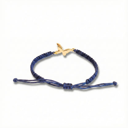 Braided Boho Blue Butterfly | Bracelet