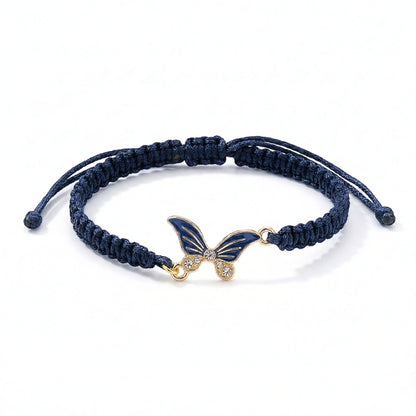 Braided Boho Blue Butterfly | Bracelet