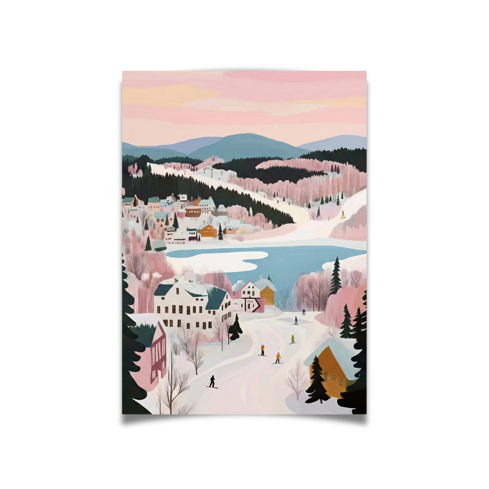 Blue Mountains en Rose | Canvas Art Print