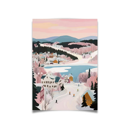 Blue Mountains en Rose | Canvas Art Print