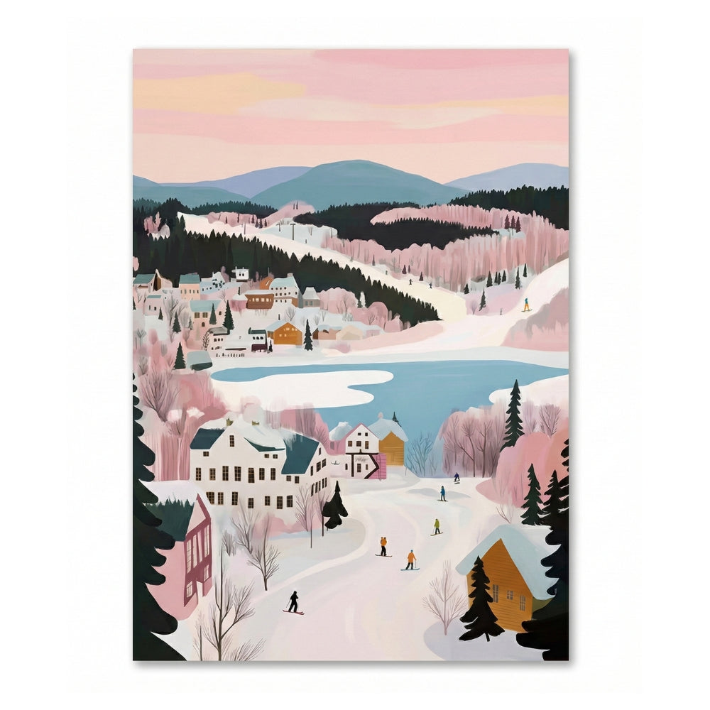 Blue Mountains en Rose | Canvas Art Print