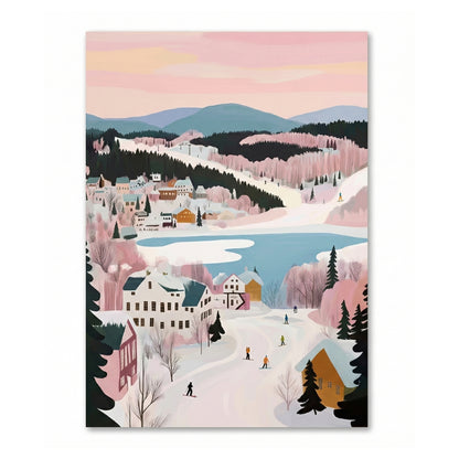 Blue Mountains en Rose | Canvas Art Print