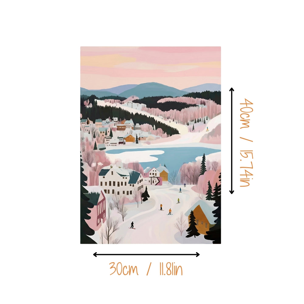 Blue Mountains en Rose | Canvas Art Print