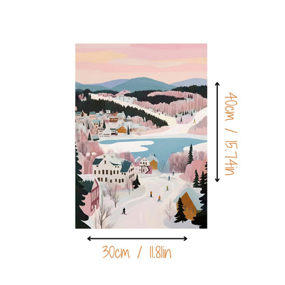 Blue Mountains en Rose | Canvas Art Print