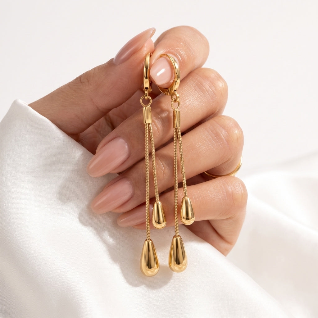 Bolo Teardrops [Gold] | Earrings