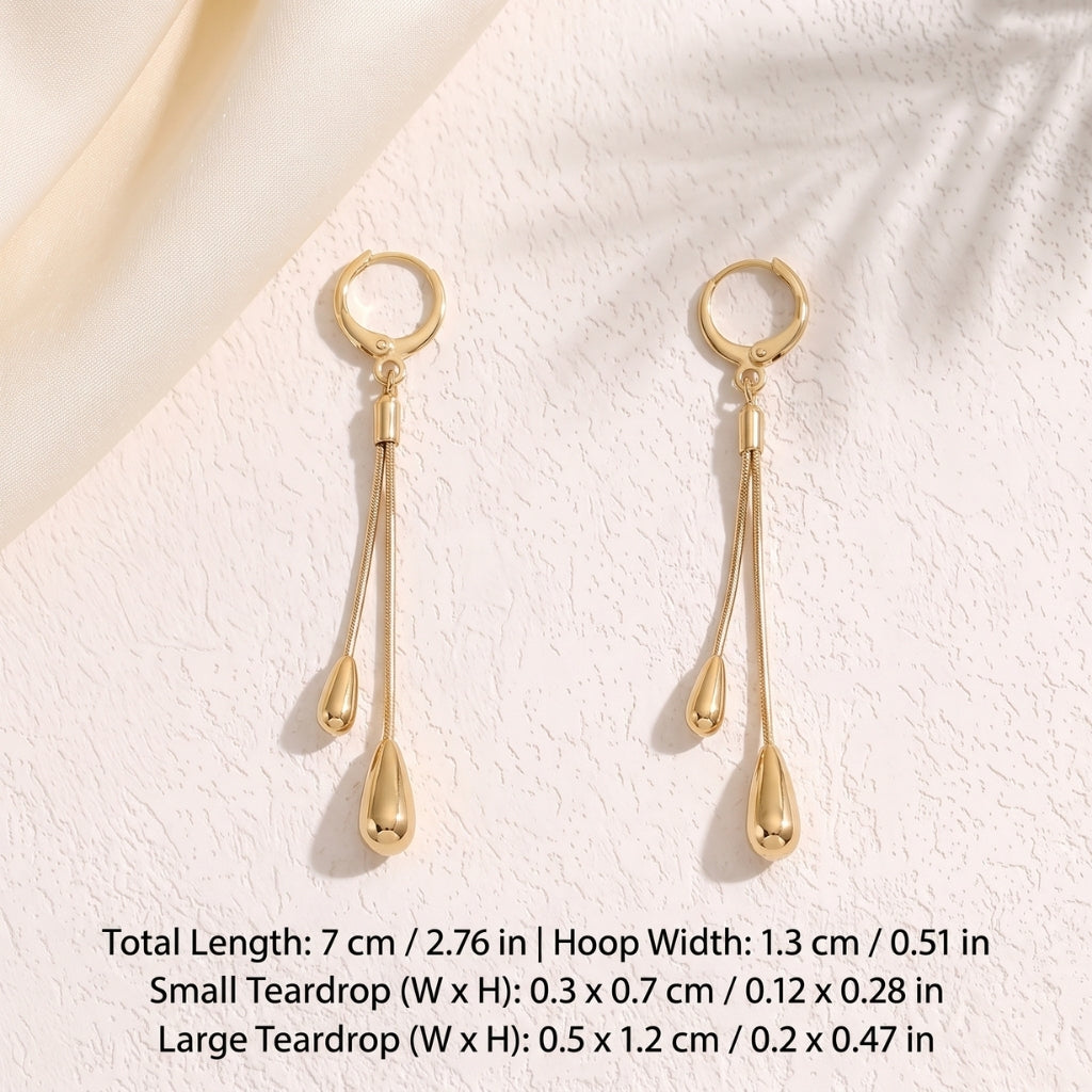 Bolo Teardrops [Gold] | Earrings