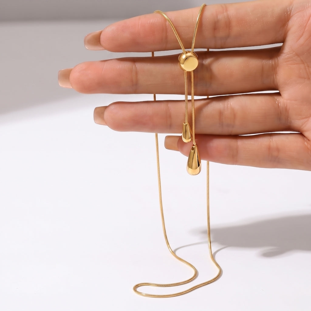 Bolo Teardrop [Gold] | Necklace
