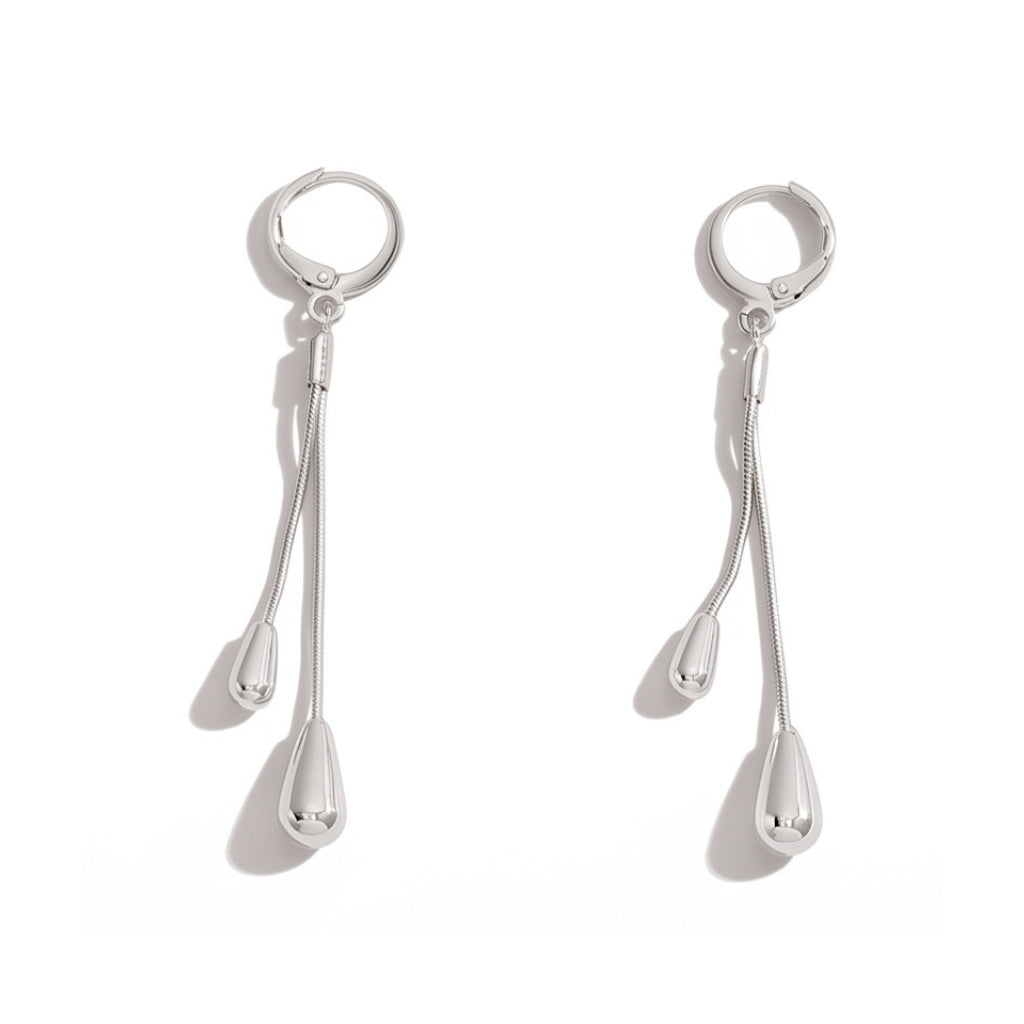 Bolo Teardrops [Silver] | Earrings
