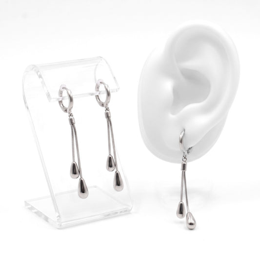 Bolo Teardrops [Silver] | Earrings
