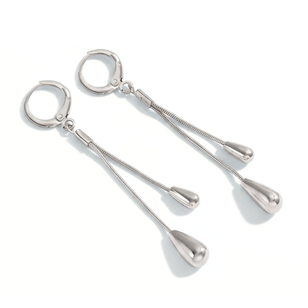 Bolo Teardrops [Silver] | Earrings