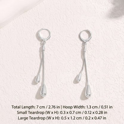 Bolo Teardrops [Silver] | Earrings