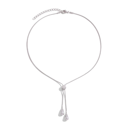 Bolo Teardrop [Silver] | Necklace