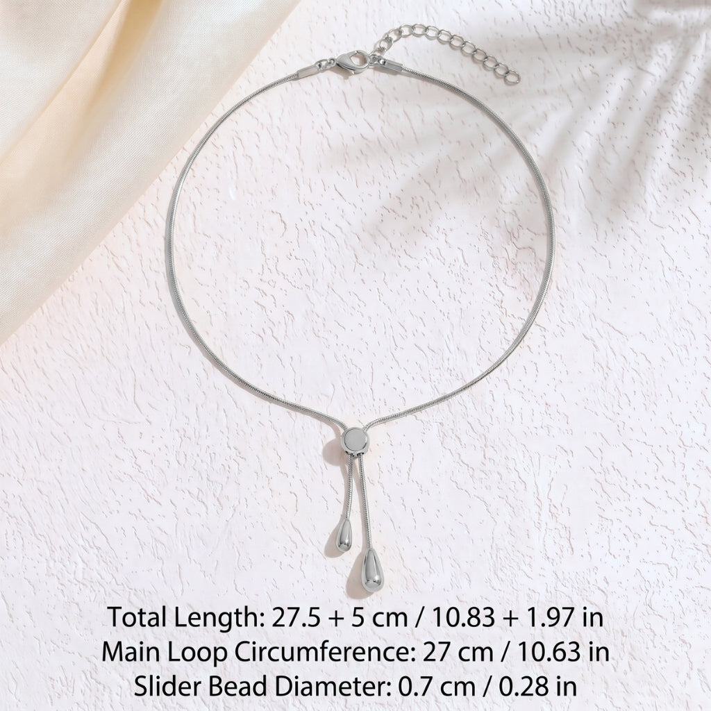 Bolo Teardrop [Silver] | Necklace