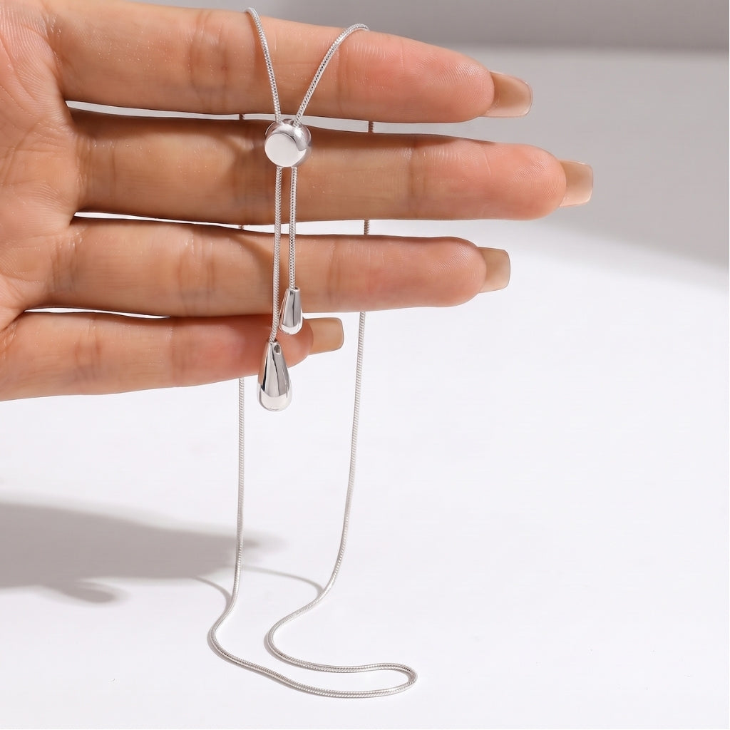 Bolo Teardrop [Silver] | Necklace