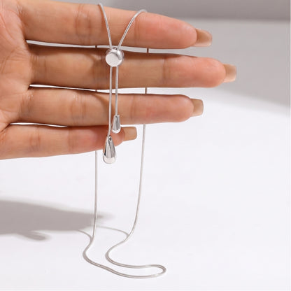 Bolo Teardrop [Silver] | Necklace