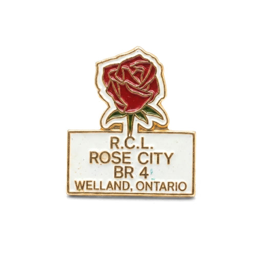 Branch 4 - Rose City Welland [Vintage Royal Canadian Legion] | Collectible Pin
