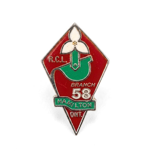 Branch 58 - Hamilton [Vintage Royal Canadian Legion] | Collectible Pin