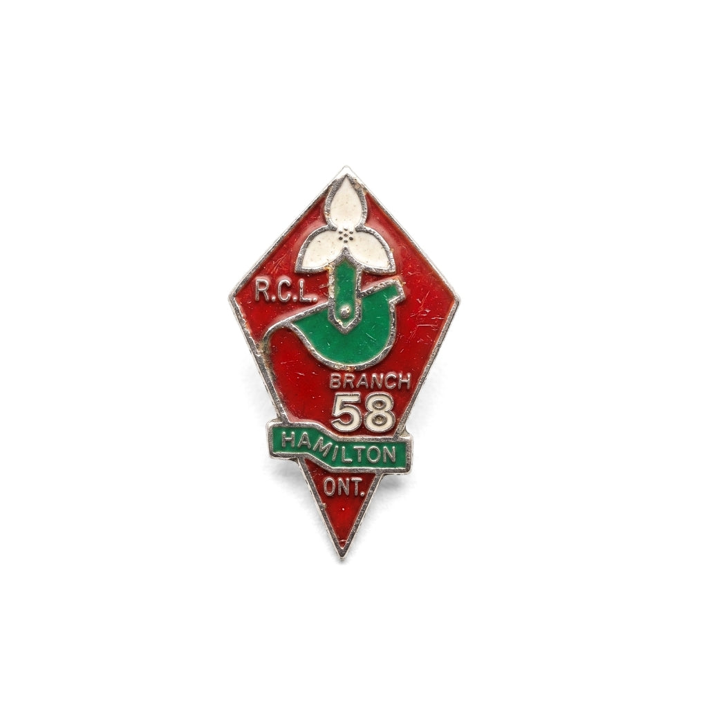 Branch 58 - Hamilton [Vintage Royal Canadian Legion] | Collectible Pin