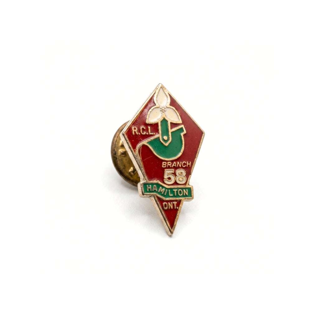 Branch 58 - Hamilton [Vintage Royal Canadian Legion] | Collectible Pin