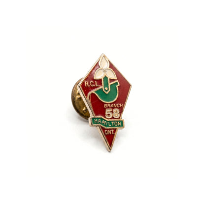 Branch 58 - Hamilton [Vintage Royal Canadian Legion] | Collectible Pin