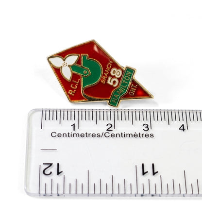 Branch 58 - Hamilton [Vintage Royal Canadian Legion] | Collectible Pin