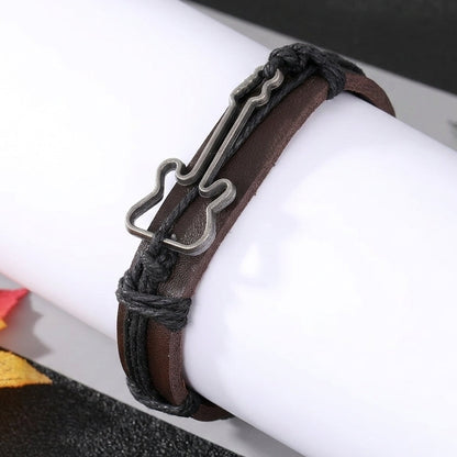 Brown Leather Guitar | Bracelet