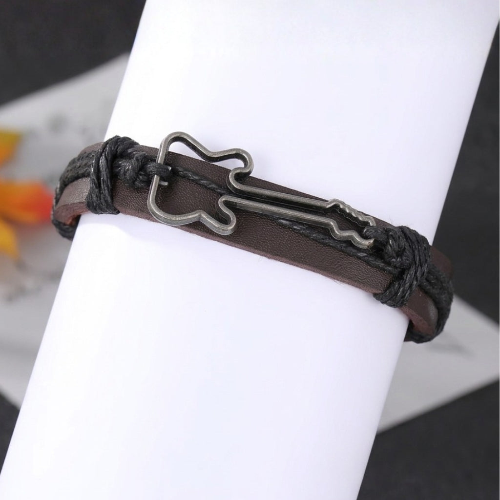 Brown Leather Guitar | Bracelet