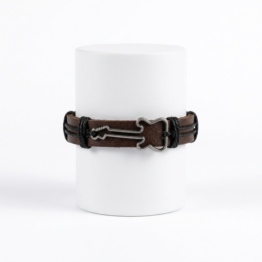 Brown Leather Guitar | Bracelet
