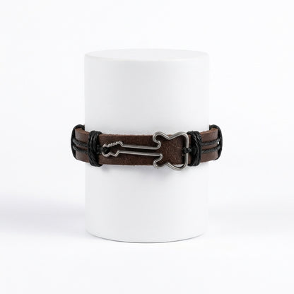 Brown Leather Guitar | Bracelet