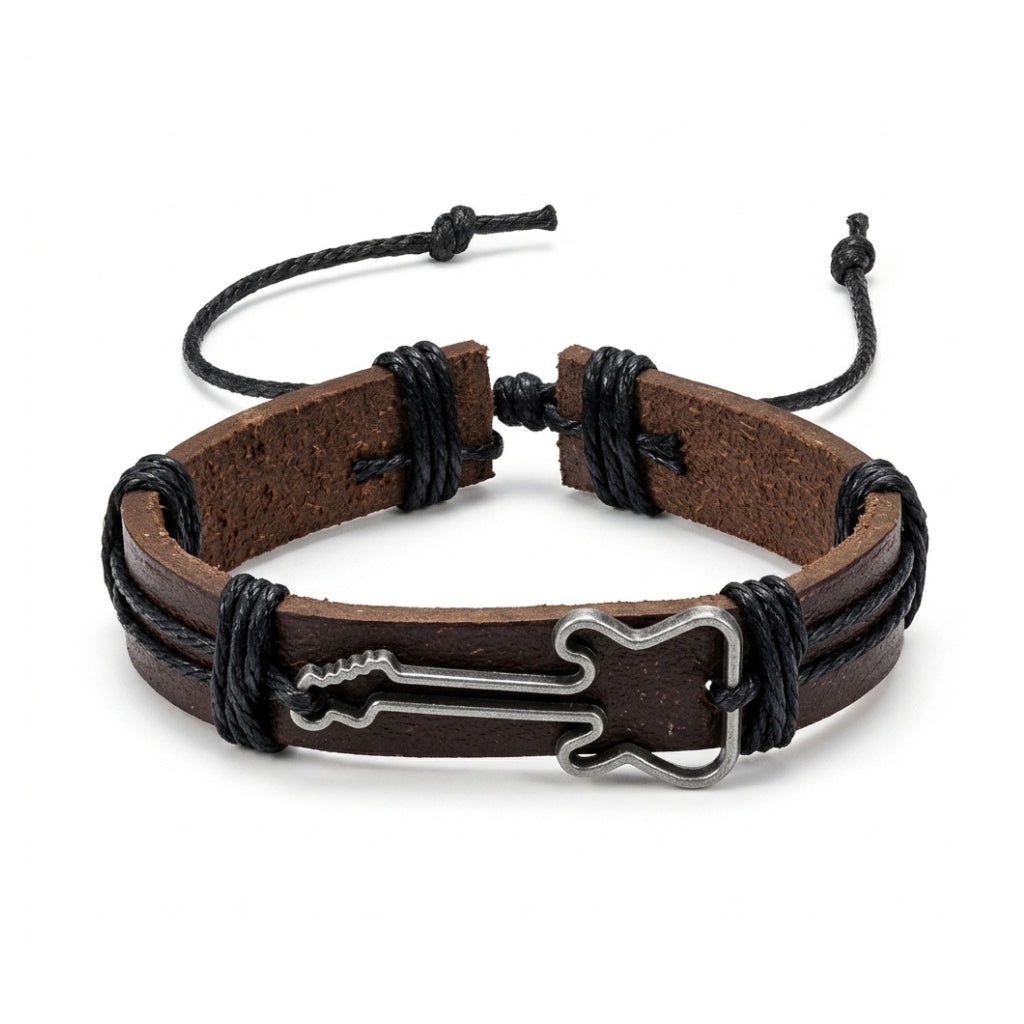 Brown Leather Guitar | Bracelet