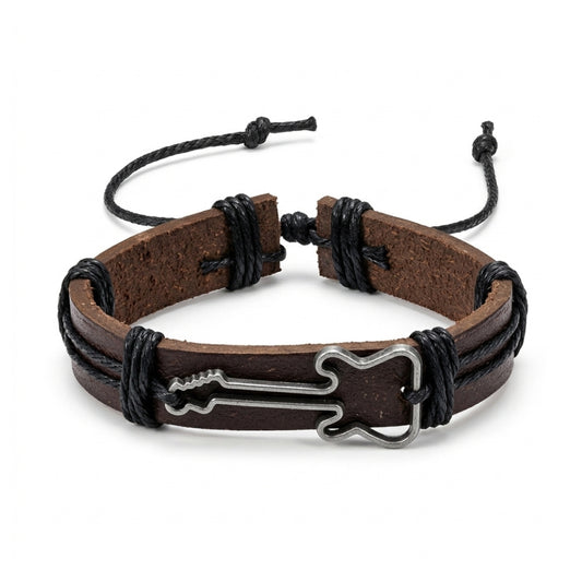 Brown Leather Guitar | Bracelet