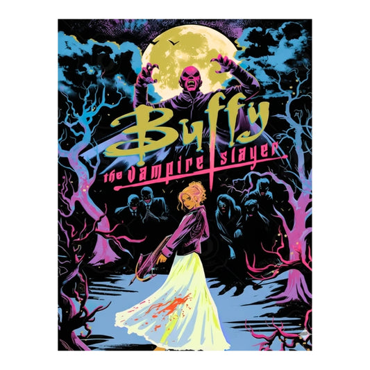 Buffy the Vampire Slayer - Retro Comic | Canvas Art Print