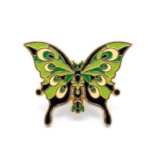 Painted Green Butterfly | Collectible Pin