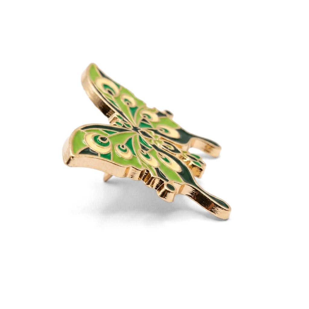 Painted Green Butterfly | Collectible Pin
