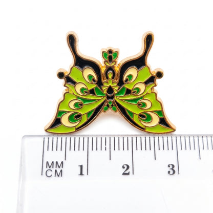 Painted Green Butterfly | Collectible Pin