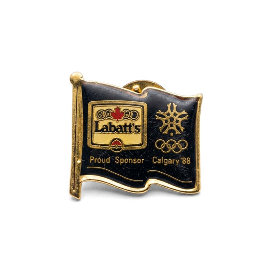 1988 Calgary Olympics - Labatt's Sponsor [Vintage] | Collectible Pin