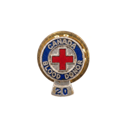 Canada Blood Donor [20 Donation Tag] | Collectible Pin