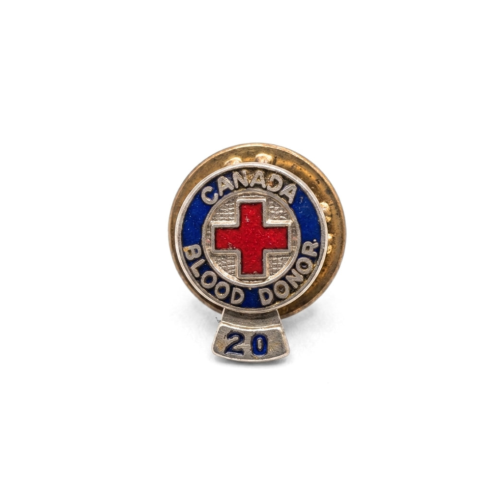 Canada Blood Donor [20 Donation Tag] | Collectible Pin