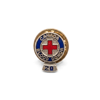 Canada Blood Donor [20 Donation Tag] | Collectible Pin