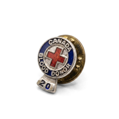 Canada Blood Donor [20 Donation Tag] | Collectible Pin