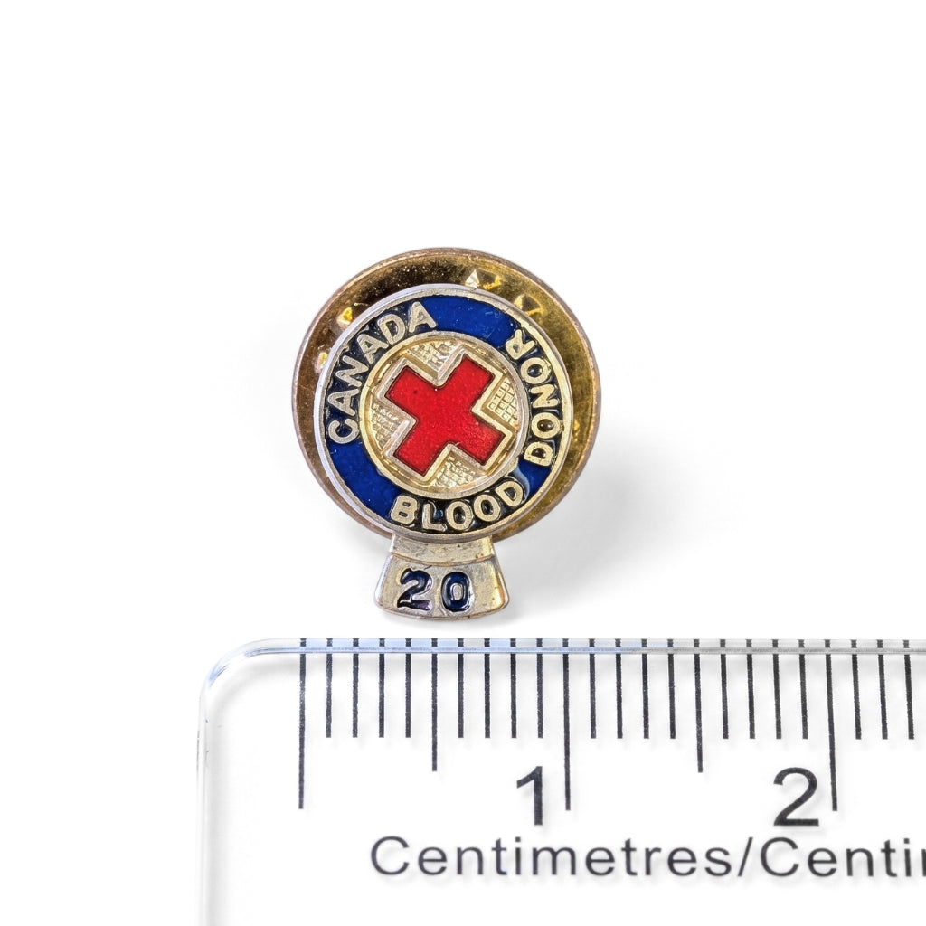 Canada Blood Donor [20 Donation Tag] | Collectible Pin