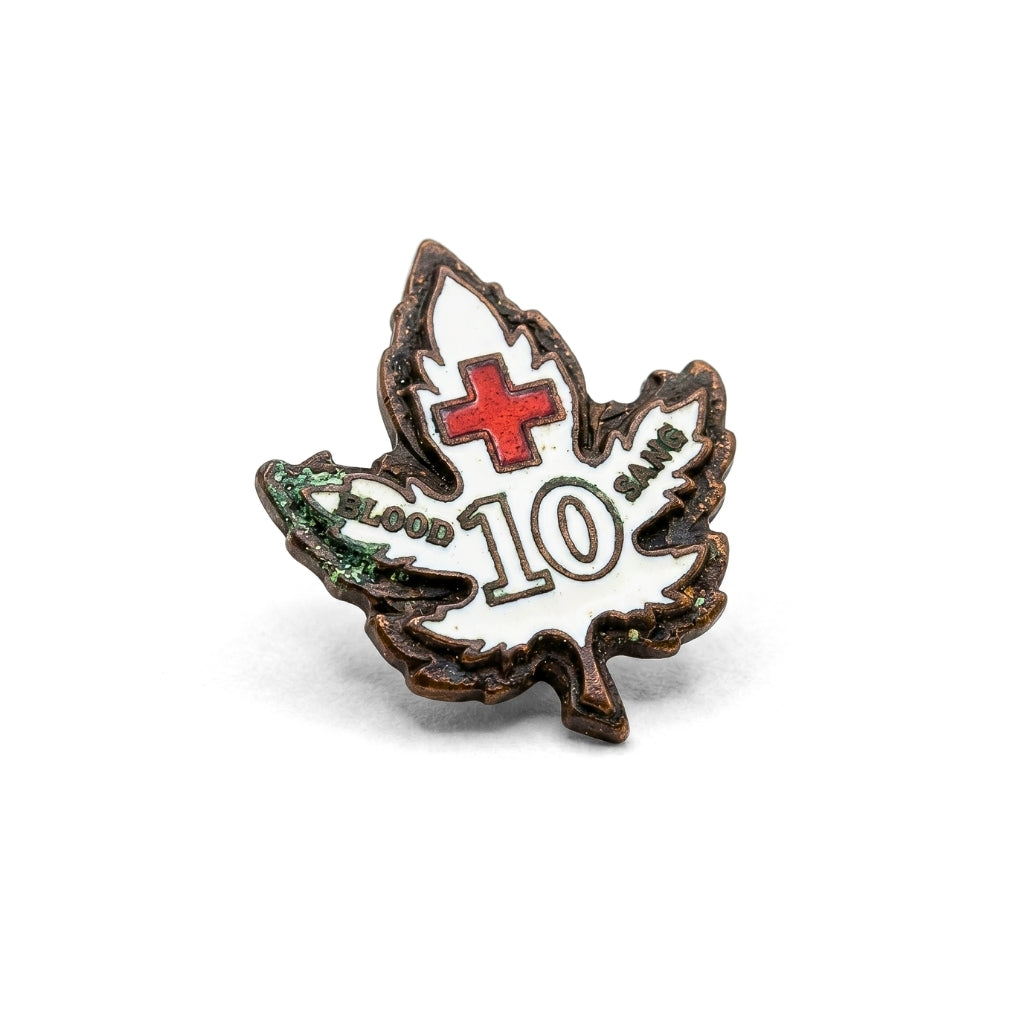 10 Blood Donations [Vintage Canada Red Cross] | Collectible Pin