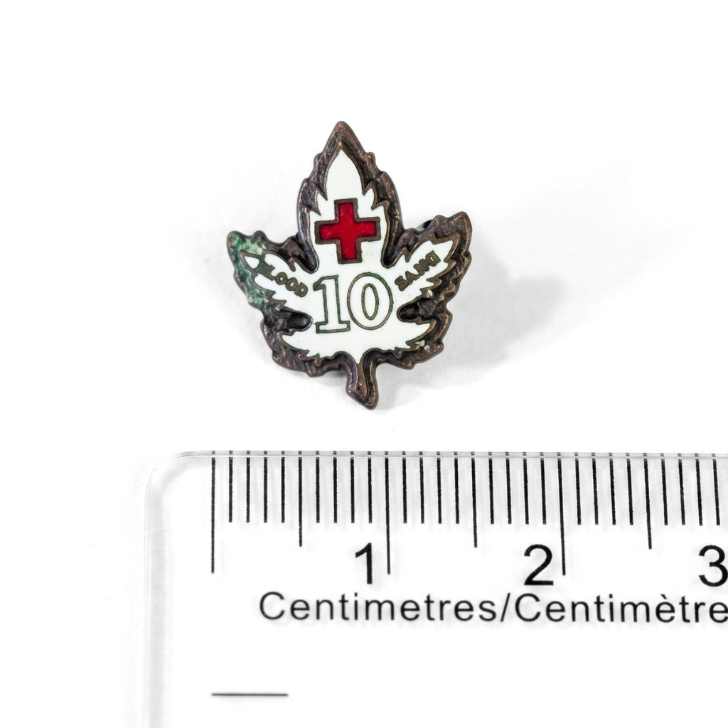 10 Blood Donations [Vintage Canada Red Cross] | Collectible Pin
