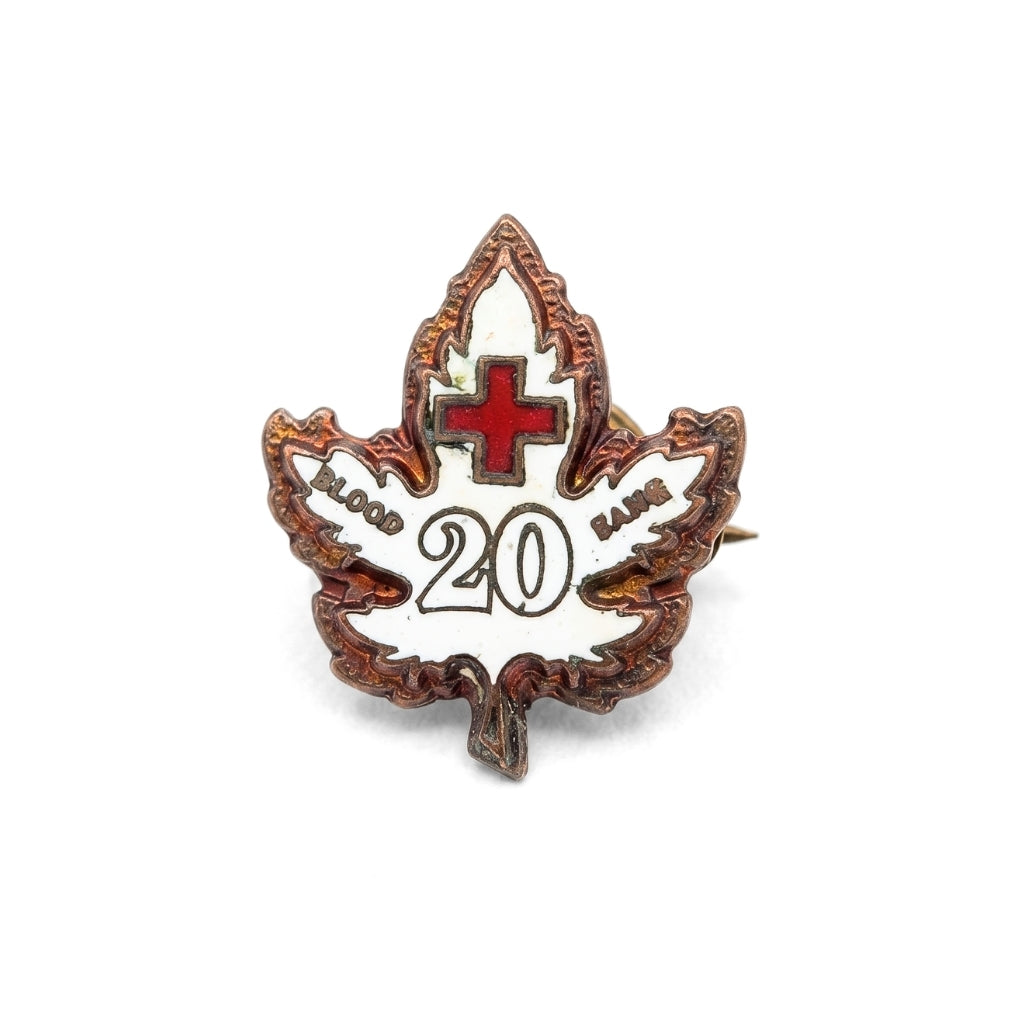 20 Blood Donations [Vintage Canada Red Cross] | Collectible Pin