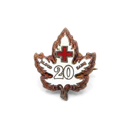 20 Blood Donations [Vintage Canada Red Cross] | Collectible Pin